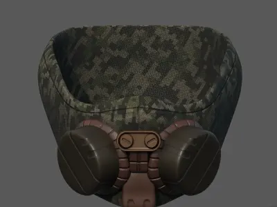 Gas mask helmet scifi fantasy armor hats military Low-poly  Low-poly 3D model