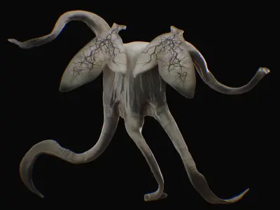 Alien Calvin from Life Low-poly 3D model