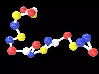Amino Acids 19 gencomplexity v1 001 Low-poly 3D model