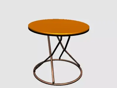 Center Table - Round Free low-poly 3D model