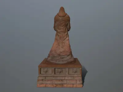 statue Low-poly 3D model