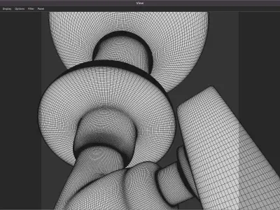 Victorian Gas lamp Low-poly 3D model