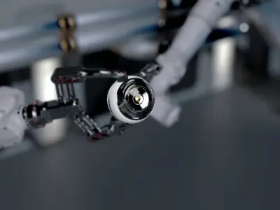 Cybernetic eyes pack Low-poly 3D model