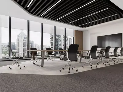 Modern Boardroom 3D model