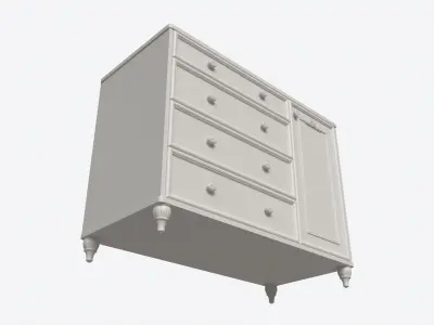Cilek Romantic Dresser 3D model