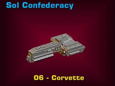 Sol Confederacy Corvette 3D print model