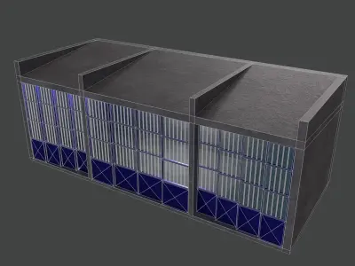 work shop Low-poly 3D model