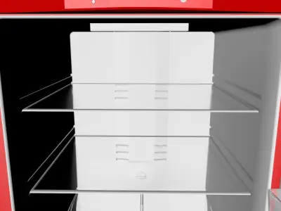 Red Fridge 3D model