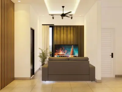 exterior  interior House design  8x13meter 1 floor 3D model