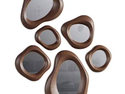 Amorphous Organic Mirror 02 3D model