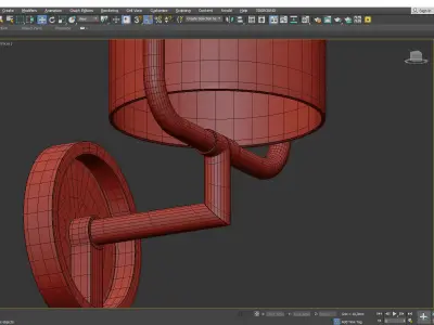 Geometric Sconce Low-poly 3D model