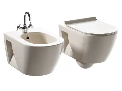 Wc Pura and Bidet Pura 3D model