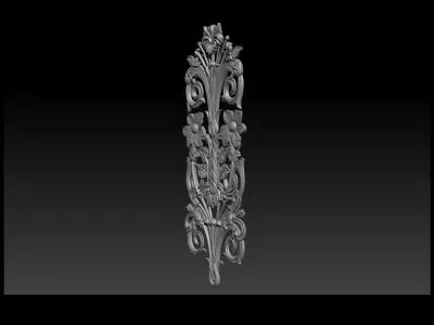 3D STL Models CNC Router - Carved decor 3D print model