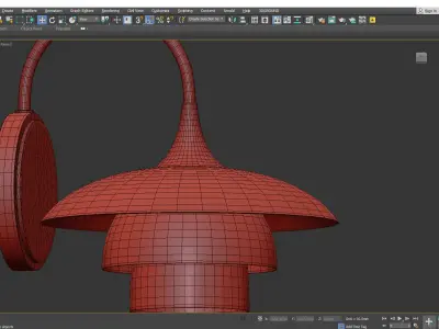 Barron Sconce Low-poly 3D model