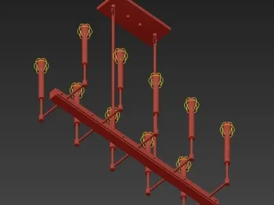 elk chandelier 2 3D model