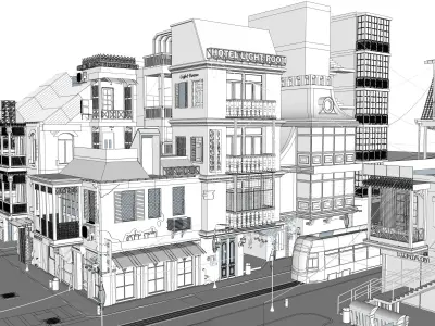  city street Tbilisi 3D model