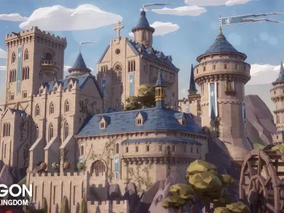 POLYGON - Fantasy Kingdom Low-poly 3D model