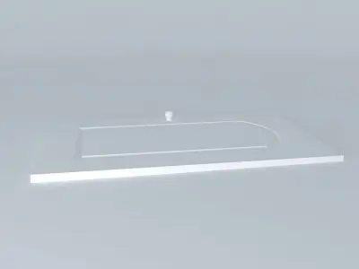 Beveled inner cabinet door Free 3D model