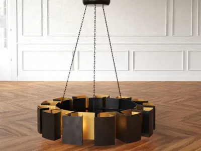 Arteriors Vaughn Fixed Chandelier  Low-poly 3D model