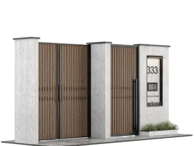 modern door 12 3D model