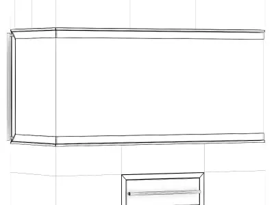 Wall Fireplace 2 3D model