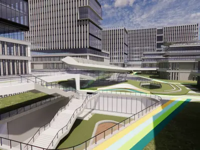 Modern City Block -A2 3D model