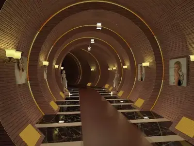 Celebrity tunnel 3D model