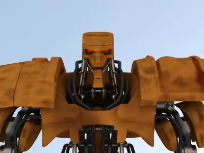 Battle Robot ABC 3D model