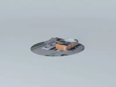 Fuel Retail station Kengarags Latvia Riga Maskavas street 349b Free 3D model