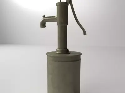 Vintage Water Pump 3D model