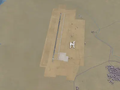 Jizan - New Jazan Airport Low-poly 3D model