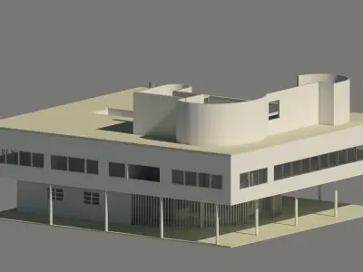villa savoye 3D model