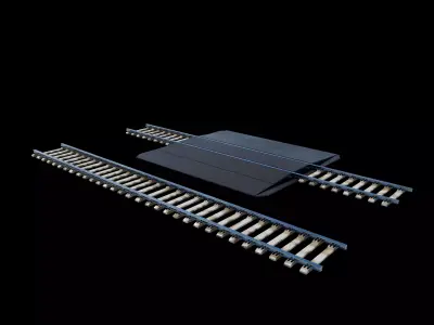 Railway Track 3D model