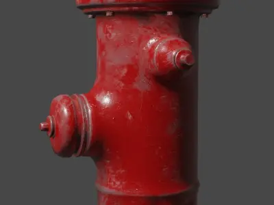 Fire Hydrant low poly Low-poly 3D model