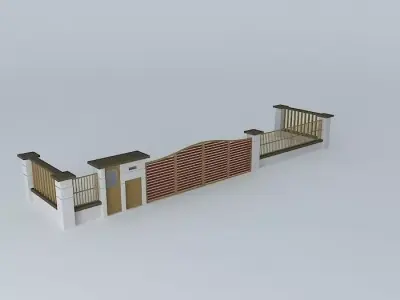 Gate  Fencing 3D model