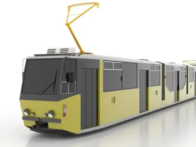 Tatra KT8D5R-N2S Low Low-poly 3D model