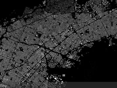 Silicon Valley Streets and Buildings 3D model