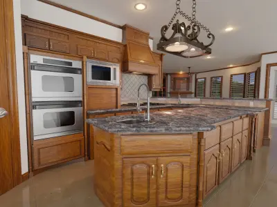 Kitchen hawaiian style 3D model