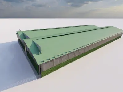 Warehouse-Warehouse Building  3D model