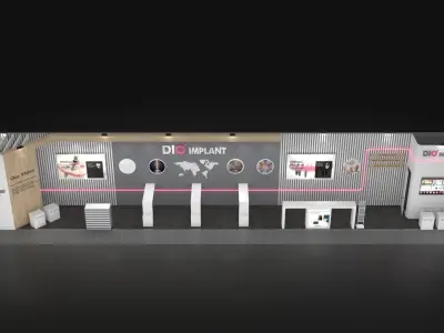Exhibition Stand 4 Model Pack V-ray 2023 3D model