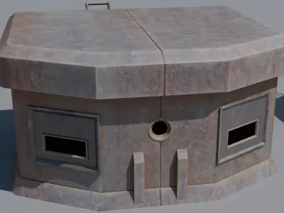 Military Bunker Collection 3D Model Pack Low-poly 3D model