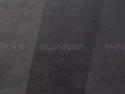 Asphalt 07 PBR Low-poly 3D model