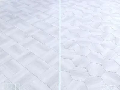 Parquet - Laminate - Wooden floor 2 in 1 Low-poly 3D model 7