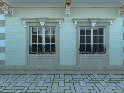 classic villa 3D model order
