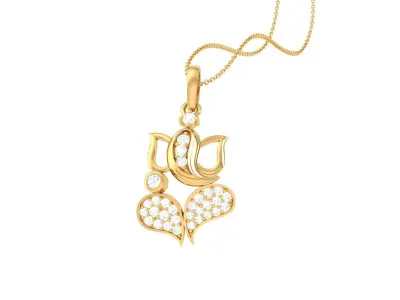 Spiritual Ganesha Pendant 3D print model