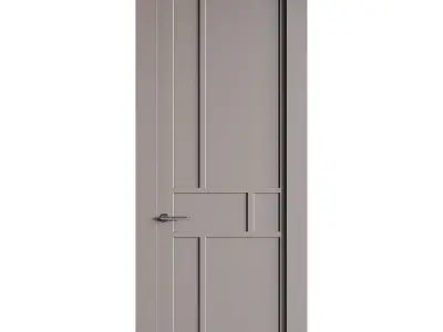 Modern entrance door 36 3D model