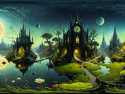 HDRI Alien Fantasy Locations 3D model