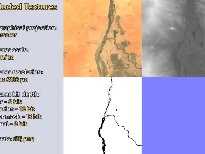 Omdurman Sudan City Landscape 3D Model 3D model