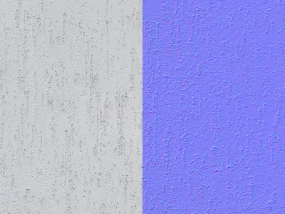 Seamless facade plaster material v3 - 8k Texture