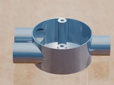 Branch Three way-Y-Box- 20mm 3D print model